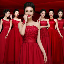 A879 Custom Made Wine Red Coral Pink Halter Bridesmaid Dresses Long Wedding Party Dress Prom Graduation Vestido Sweet Memory 2024 - buy cheap