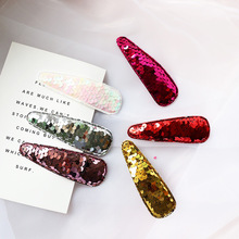 9CM Color sequins Hair BB Clip Waterdrop Barrette Hairpin Headdress Accessories Cute For Women Girl Hairgrip Beauty Styling Tool 2024 - buy cheap