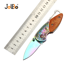 Mini cuchillo plegable de bolsillo portátil JelBo, cuchillo de cocina multifunción para exterior para acampar, cazar, herramienta táctica de supervivencia de frutas 2024 - compra barato