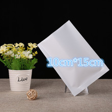 10*15cm Plastic Flat Foil Bag 100Pcs White Heat Seal Aluminum Foil Bag for Party Food Storage Packaging Aluminizing Vacuum Pouch 2024 - buy cheap