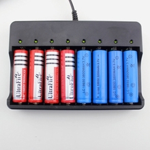 GTF 18650 battery charger 8-slot Li-ion lithium battery charging standard battery 8 independent charging Lithium battery charger 2024 - buy cheap