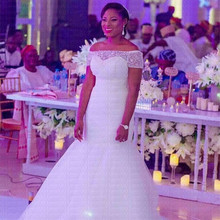Потрясающие свадебные платья русалки с открытыми плечами в африканском стиле, новинка 2019 2024 - купить недорого