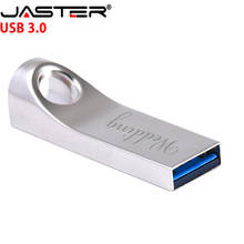 JASTER custom laser logo Cool Waterproof Metal USB 3.0 Memory Stick usb flash pen drive 128GB 64GB 16GB 8GB 32GB 4GB pendrive 2024 - buy cheap