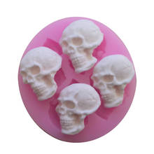 Halloween Skull Shape Silicone Cake Mold DIY Bakeware Mold for Jelly Chocolate Cupcake Candy Ice Fondant Cake Decorating Tools 2024 - buy cheap