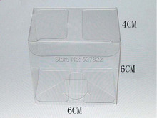 Caja de regalo de PVC transparente para recuerdo de boda, caja de regalo de juguetes, Perfume, necesidades diarias, envío gratis, 6x6x4CM 2024 - compra barato