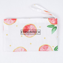 100pcs 11*20cm Cotton Canvas Cosmetic Bags Women Zipper Makeup Bag Coin Change Key Phone Clutch Storage Bag 2024 - buy cheap