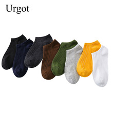 Urgot 10 Pairs Mens Socks Spring Summer Korean 8 Color Fashion Invisible Boat Sock Breathable Japanese College Style Socks Mieas 2024 - buy cheap