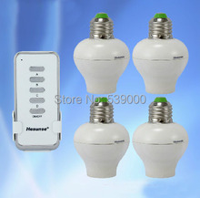 new Intelligent 1 Control 4 Bases 20M Wireless Remote Control E27 Light Lamp Bulb Base Holder Socket Free shipping 2024 - buy cheap