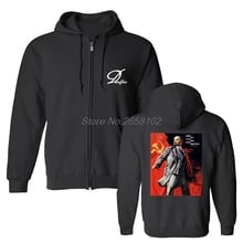 Men Fleece Cotton Hoodies Funny Hoodies Lenin Is Alive Soviet Ussr Propaganda Poster Sweatshirtss Hip Hop Coat Harajuku Tops 2024 - buy cheap