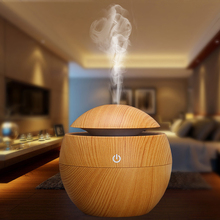 130ML wood Aromatherapy Essential Oil Aroma Diffuser LED Ultrasonic Cool Mist maker  Air usb mini Humidifier air purifier 2024 - buy cheap