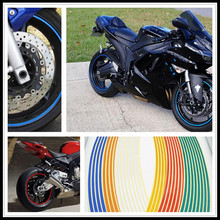 Strips Motorcycle Wheel Sticker Reflective Decals Rim Tape Bike Car Styling For YAMAHA DT230LANZA HONDA CB190R VT1100 GROM 2024 - buy cheap