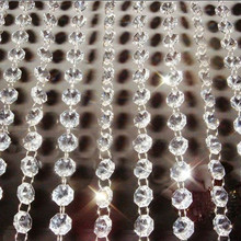 DIY AAA Top quality, Nice 14MM Crystal Octagon Beads Glass Garlands Strands Crystal beads Curtain,Wedding Decoration(10M) 2024 - buy cheap