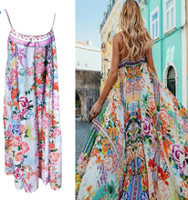 Womens Boho Maxi Dress Sleeveless Summer Long Beach Sexy Sundress Plus Size 6-12 2024 - buy cheap