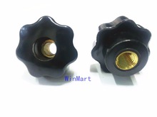 3pcs M16 Female Thread 63mm OD Star Shaped Head handle Nuts Knob Clamping Nuts Knob with through-hole 2024 - buy cheap