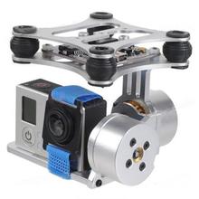 Gopro cardan cardan fpv 2axis sem escova câmera com controlador do motor para gopro sj4000 sj7000 câmera dji walkera qx350 foto aérea 2024 - compre barato