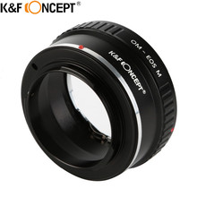 K&F CONCEPT OM-EOS M Camera Lens Mount Adapter Ring with Tripod for Olympus Zuiko OM Lens to Canon EOS-M Mirrorless Camera Body 2024 - buy cheap