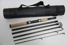 6.88FT 2.1M 6 Sections Travel Fishing Rod Spinning Rod Carbon Fishing Pole Rod 2024 - купить недорого