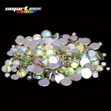 Smart Color Acrylic Rhinestones Yellow AB Color Shoes Clothing Decorations Sparkling Newest Nail Art Decorations Small Pack 2024 - buy cheap