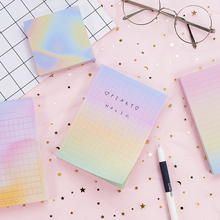 Rainbow Laser color note book 100 sheets Grid Line memo Diary planner notebook Stationery Office School supplies A6337 2022 - buy cheap