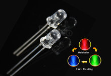 5mm Fast Flashing LED Diode Flash RGB Color Round Light-Emitting Diode Changing Blinking Transparent Multicolor Flicker1000pcs 2024 - buy cheap