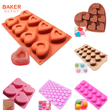 Silicone Mold for Chocolate Candy Heart shape cake decoration form ice cube biscuit pastry tool sugar gummy jelly mould diy soap 2024 - buy cheap