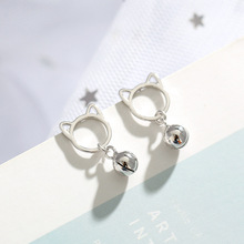Silver Earrings Temperament 925 Sterling Silver Cat Stud Earrings For Women Good Jewelry Brincos 2024 - buy cheap