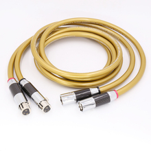 Cable de audio HIFI OFC, conector plateado de fibra de carbono, XLR a XLR 2024 - compra barato