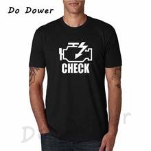 Check Engine Light T Shirts Men T-Shirt New 2018 Summer Short Sleeve O-Neck Cotton Men Mechanic Auto Repair Tees Tops Camisetas 2024 - buy cheap