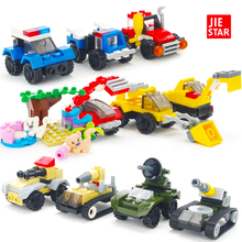 2018 new Mini City Build Model Building Blocks Toys Car Engineer Soldier Truck Educational Toys for Children Kindergarten Gifts 2024 - buy cheap