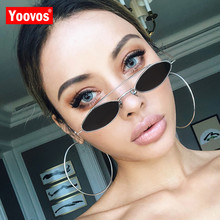 Yoovos-Gafas De Sol clásicas De Metal para mujer, anteojos De Sol femeninos con espejo De aleación, estilo Retro, 2021 2024 - compra barato