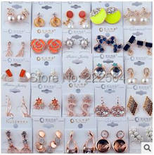 freeshipping!new  fashion exquisite beautiful earrings   stud earrings mixed batch   50pcs/lot, Earrings for women 2024 - buy cheap