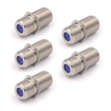 (5-Pack) 3 GHz F Tipo RG6 Coax Cabo Conector Fêmea para Fêmea, cabo de Extensão Do Adaptador Conecta Dois Cabos de Vídeo Coaxial 2024 - compre barato