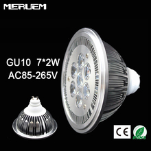 Lámpara LED GU10 ES111 QR111 AR111, focos de 14W, Blanco cálido/blanco natural/blanco frío, entrada CA 85-265V, envío gratis, 10 unids/lote 2024 - compra barato