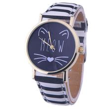Reloj de mujer Cut cat, reloj de pulsera analógico de cuarzo, reloj de pulsera para mujer, reloj de moda 2018 2024 - compra barato