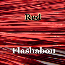 Flashabou-anzuelo plano de oropel metálico, anzuelo de mosca, anzuelo para hacer señuelos, Color rojo, 20 paquetes 2024 - compra barato