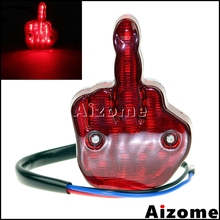 Motorcycle Middle Finger LED Tail Light For Harley Chopper Yamaha Honda Cafe Racer Custom Rear Stop Light F*** YOU Taillight 2024 - buy cheap