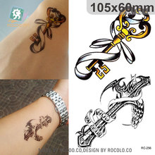 Водонепроницаемые временные тату-наклейки на тело палочка тату крест тату наклейки флэш-тату поддельные татуировки для мужчин девушек женщин 2024 - купить недорого