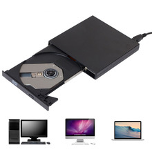 Ultra Slim External USB 2.0 Slot-in DVD-RW CD-RW CD Player Driver Writer Rewriter for PC QJY99 2024 - buy cheap