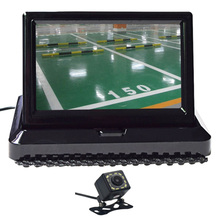 5.0" Color HD CCD Car Display 5 Inch Folding New Digital  2 Channel Video Input DVD Player DC 12/24V And 12 LED Rearview Camera 2024 - buy cheap