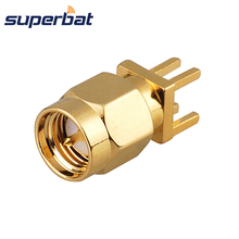 Superbat SMA End Launch Plug vertical 1.6mm 0.062" PCB Mount RF Coaxial Connector 2024 - buy cheap