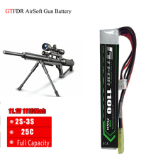 New Arrived GTFDR Airsoft Gun Battery 11.1V 1100mAh 25C 3S Lipo Battery For Mini Airsoft Guns AKKU Bateria RC Model 2024 - buy cheap
