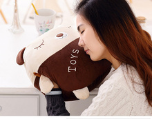 New Cute Cartoon Animals Soft Hand Hold Warm Plush Cotton Toy Cushion Pillow 2024 - buy cheap