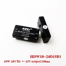 Power module 24V turn positive and negative 15V isolation power 10W output 330mA HDW10-24D15B1 2024 - buy cheap