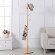 (color multicolor ) 9 hook  Modern Solid Wood Living Room Coat Rack Display Stands Scarves Hats Bags Clothes Shelf 2024 - buy cheap