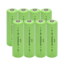 Batería recargable GTF AA, pila recargable alcalina para luz led de juguete, mp3, 2500mah, 1,2 V, envío directo 2024 - compra barato