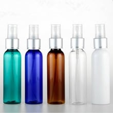 30PCS/lot 60ml Round Shoulder Plastic Cosmetic Vials Emulsion Bottle Empty PET Perfume Bottle With Aluminum Anodized Spray Pump 2024 - buy cheap