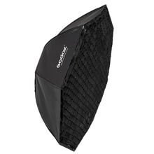 Godox 120cm Octagon Flash Speedlite estudio foto caja de luz suave con rejilla de panal paraguas caja de luz Bowens mount 2024 - compra barato