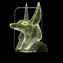 Faraón Guard-luz nocturna 3d con Usb, iluminación de Led Visual táctil colorida, lámparas de mesa para regalo para el salón, lámpara de mesa de ambiente 2024 - compra barato