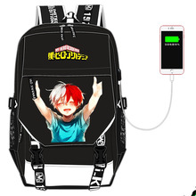 Boku-mochila de dibujos animados no hero academia para hombre, morral escolar multifunción con carga USB, bolsa de hombro para ordenador portátil 2024 - compra barato