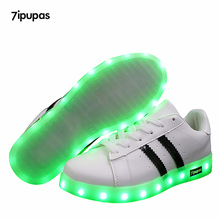 7ipupas Led luminous sneakers For Boy girls Fashion Light Up Casual kids 11 Colors Outdoor simulation sole Glowing children Shoe 2024 - buy cheap